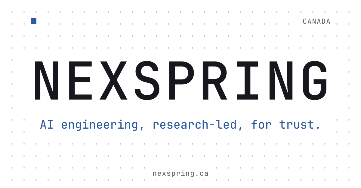 NexSpring card, light, landscape